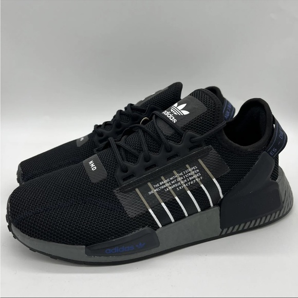 Adidas NMD R1 V2 Black White HQ6628 Men's Sneakers Shoes Multi Size NEW - Picture 6 of 7